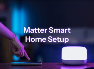 Matter smart home setup for beginners dashboard showing connected devices and universal compatibility.