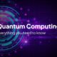 Quantum computing concept illustration showing qubits and quantum states for beginners
