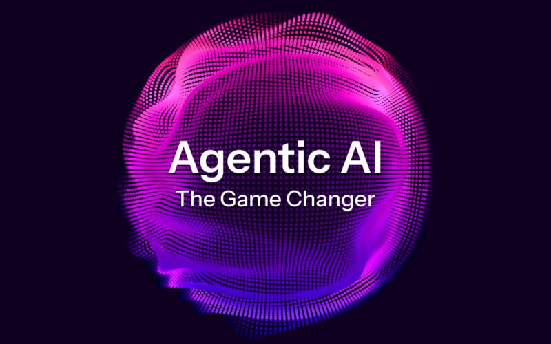 Agentic AI technology completing business tasks automatically in 2025.