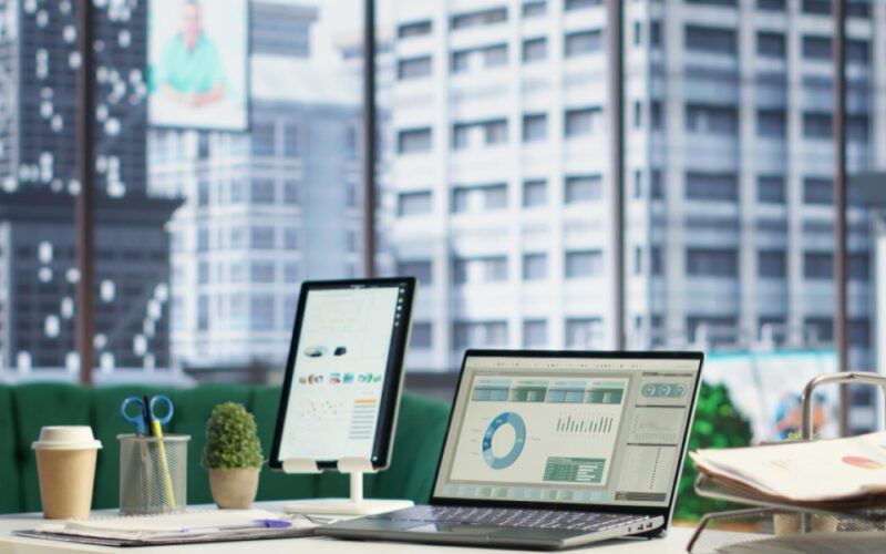 Enterprise AI ROI calculator dashboard showing investment costs, efficiency gains, and 300-500% return projections for business AI implementations.