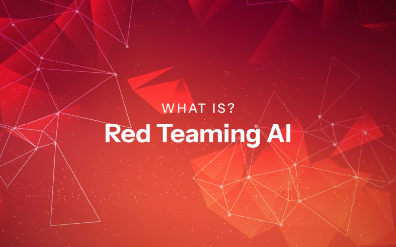 Illustration of AI red-teaming with security experts testing an artificial intelligence system for vulnerabilities, inspired by NIST report.