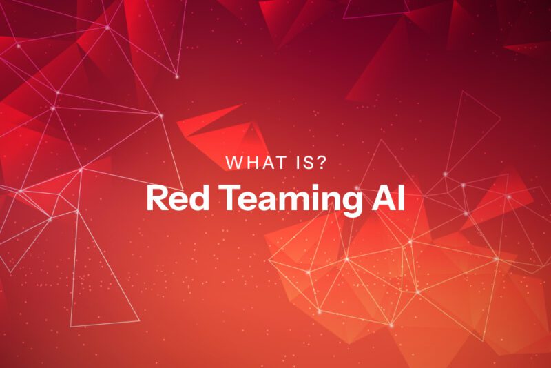 Illustration of AI red-teaming with security experts testing an artificial intelligence system for vulnerabilities, inspired by NIST report.